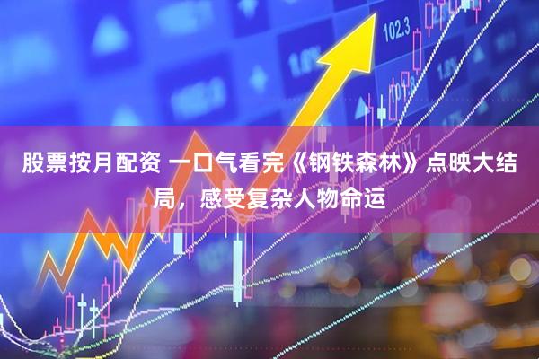 股票按月配资 一口气看完《钢铁森林》点映大结局，感受复杂人物命运